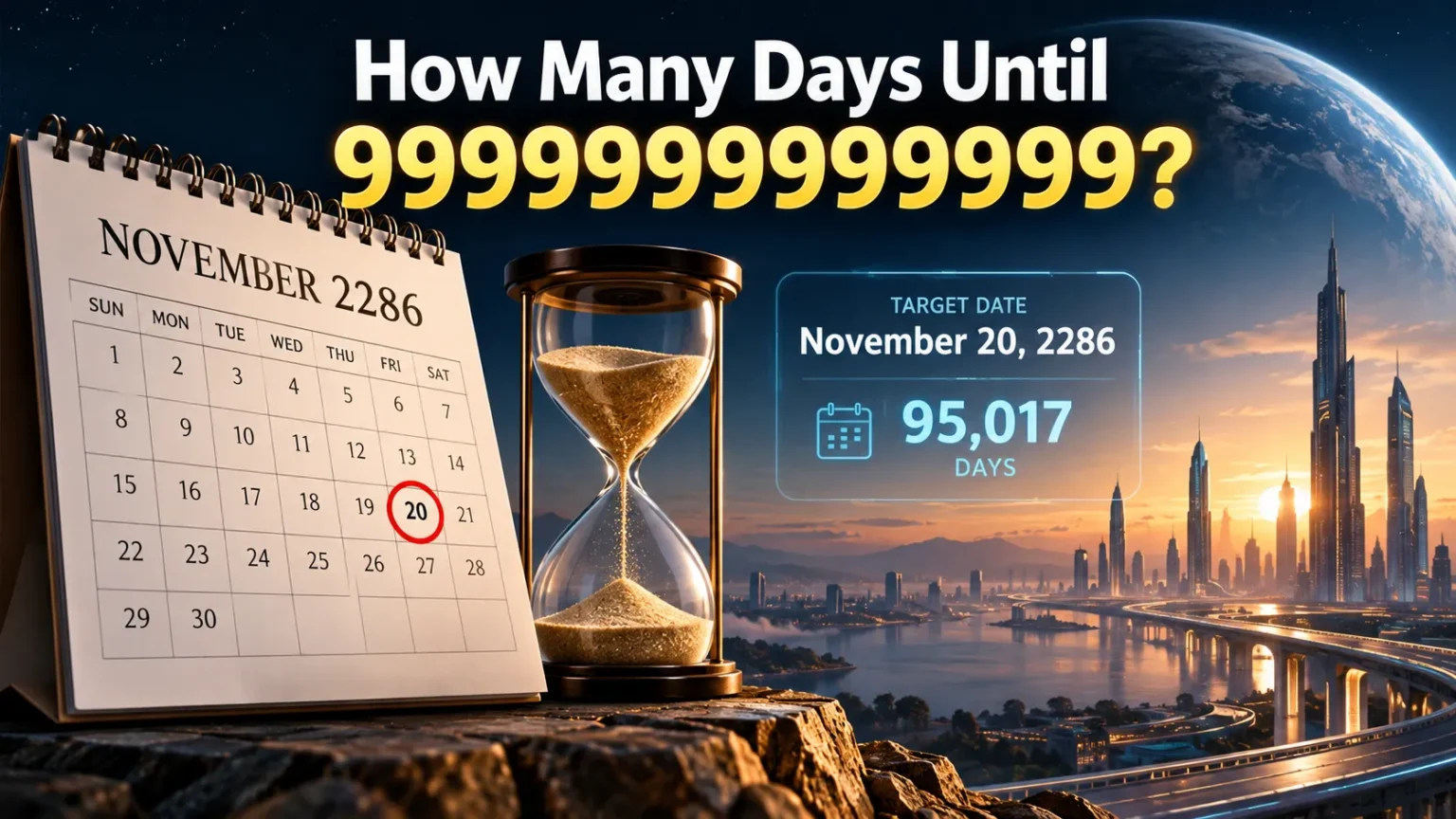 How Many Days Until 9999999999999? How Many Days Until 9999999999999?