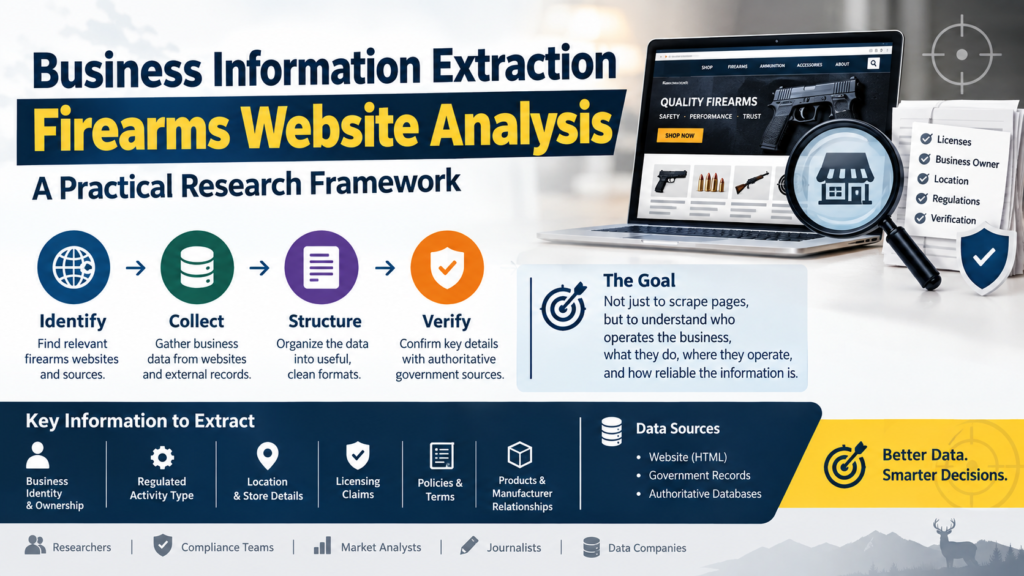 Business Information Extraction Firearms Website Analysis
