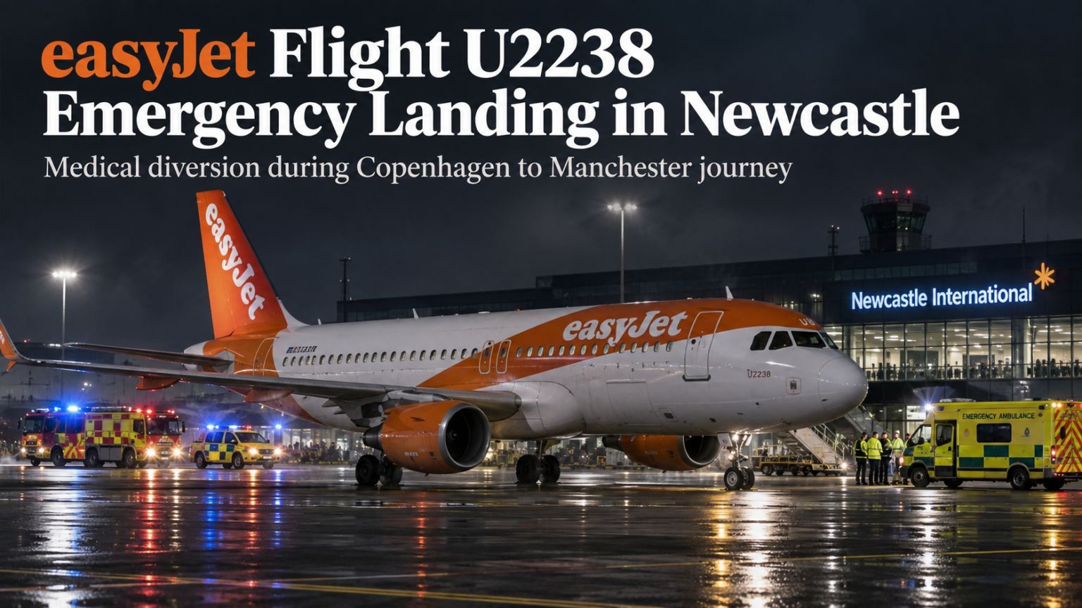 EasyJet Flight U2238 Emergency Landing Newcastle