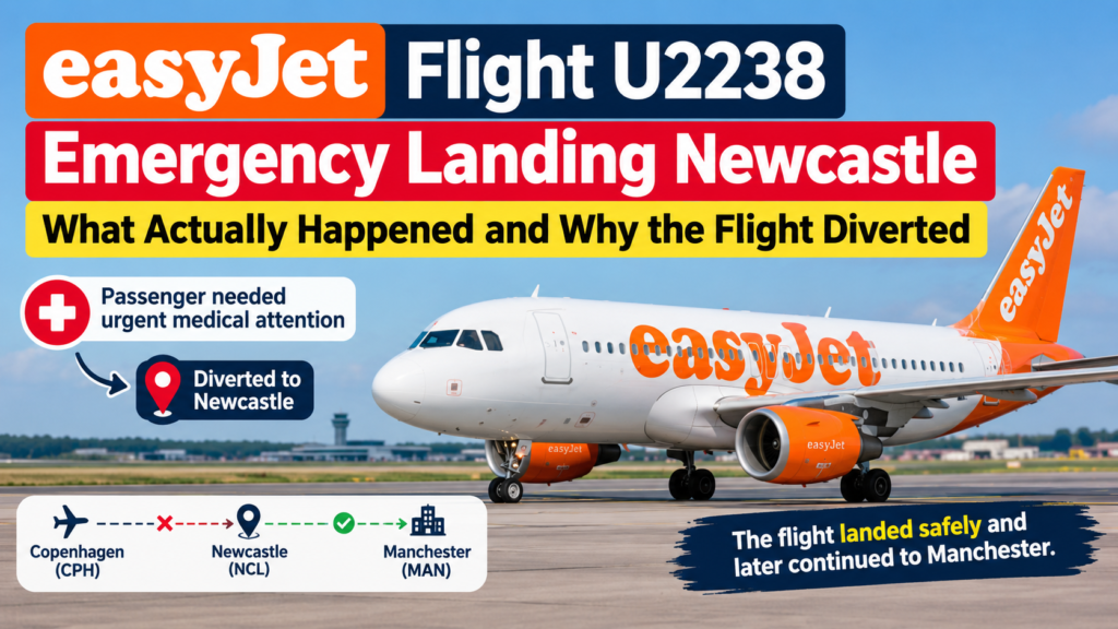 EasyJet Flight U2238 Emergency Landing Newcastle