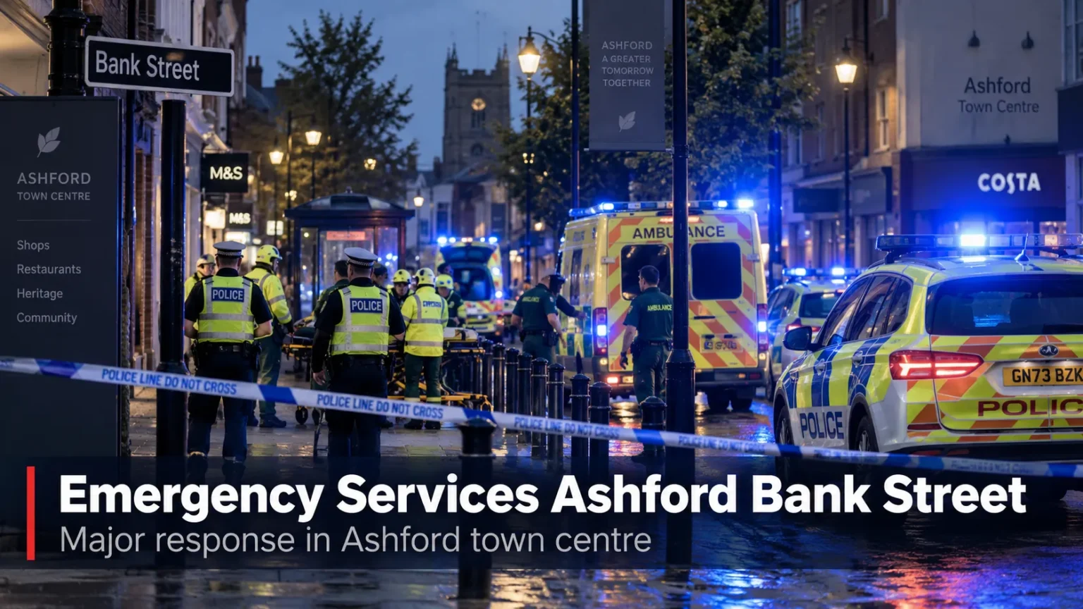 Emergency Services Ashford Bank Street | What Happened in the Town Centre? Emergency Services Ashford Bank Street | What Happened in the Town Centre?