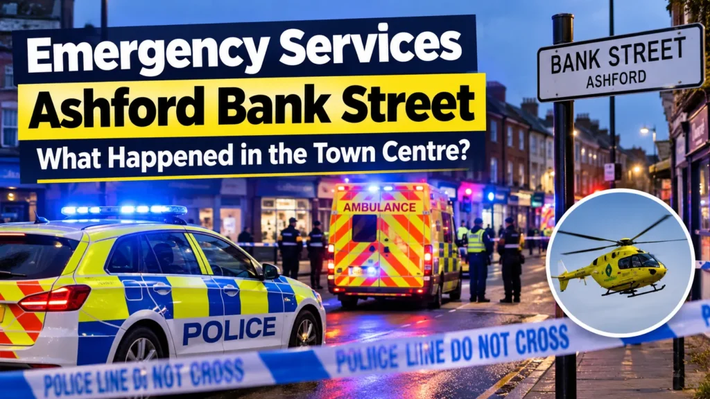 Emergency Services Ashford Bank Street | What Happened in the Town Centre?