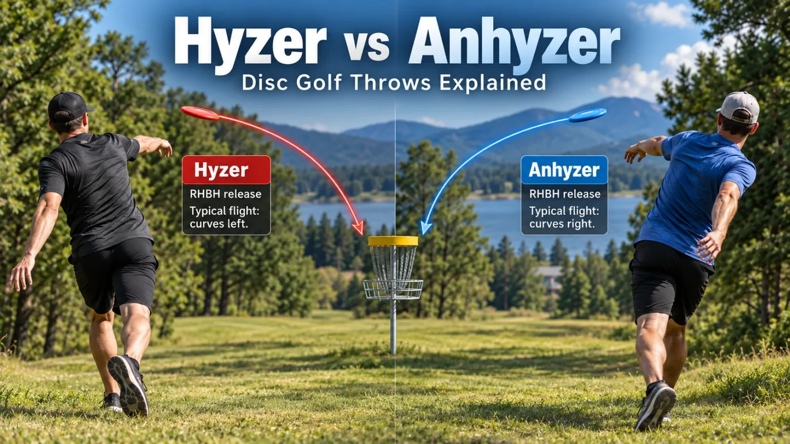Hyzer vs Anhyzer Disc Golf Throws Explained Hyzer vs Anhyzer Disc Golf Throws Explained