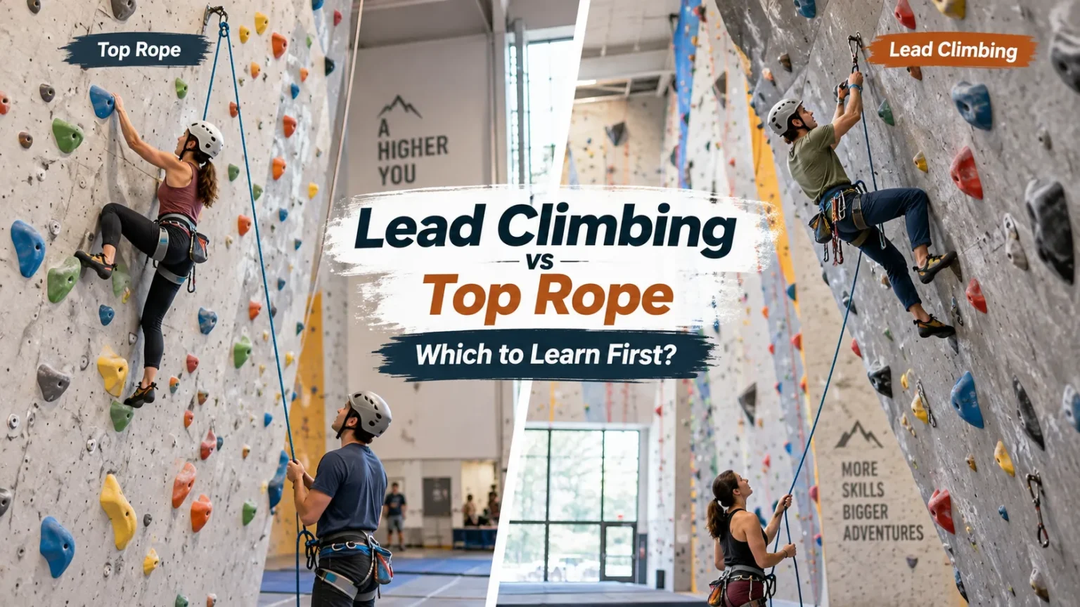 Lead Climbing vs Top Rope Which to Learn First Lead Climbing vs Top Rope Which to Learn First