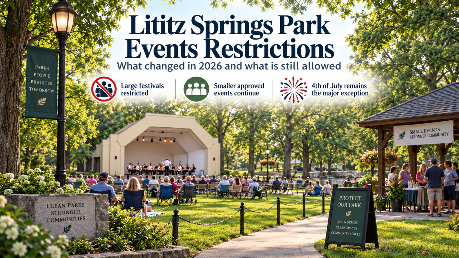 Lititz Springs Park Events Restrictions | What Changed in 2026 and What Is Still Allowed