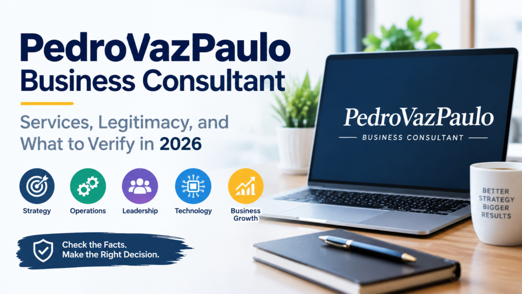 PedroVazPaulo Business Consultant | Services, Legitimacy, and What to Verify in 2026