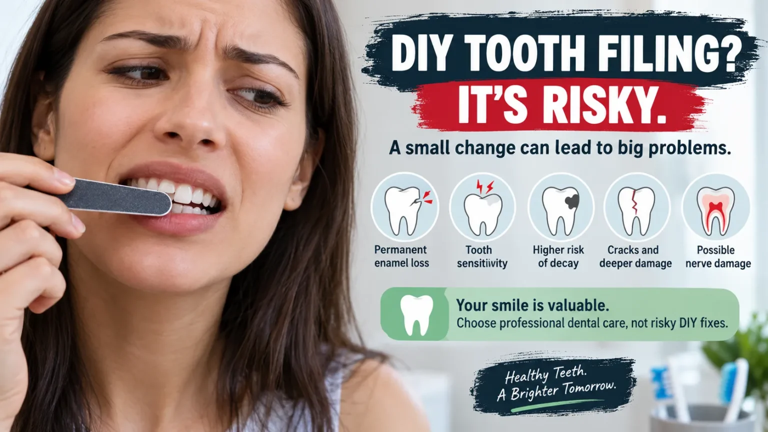 Risks of DIY Tooth Filing Contribute to Our Blog: Safety Guide