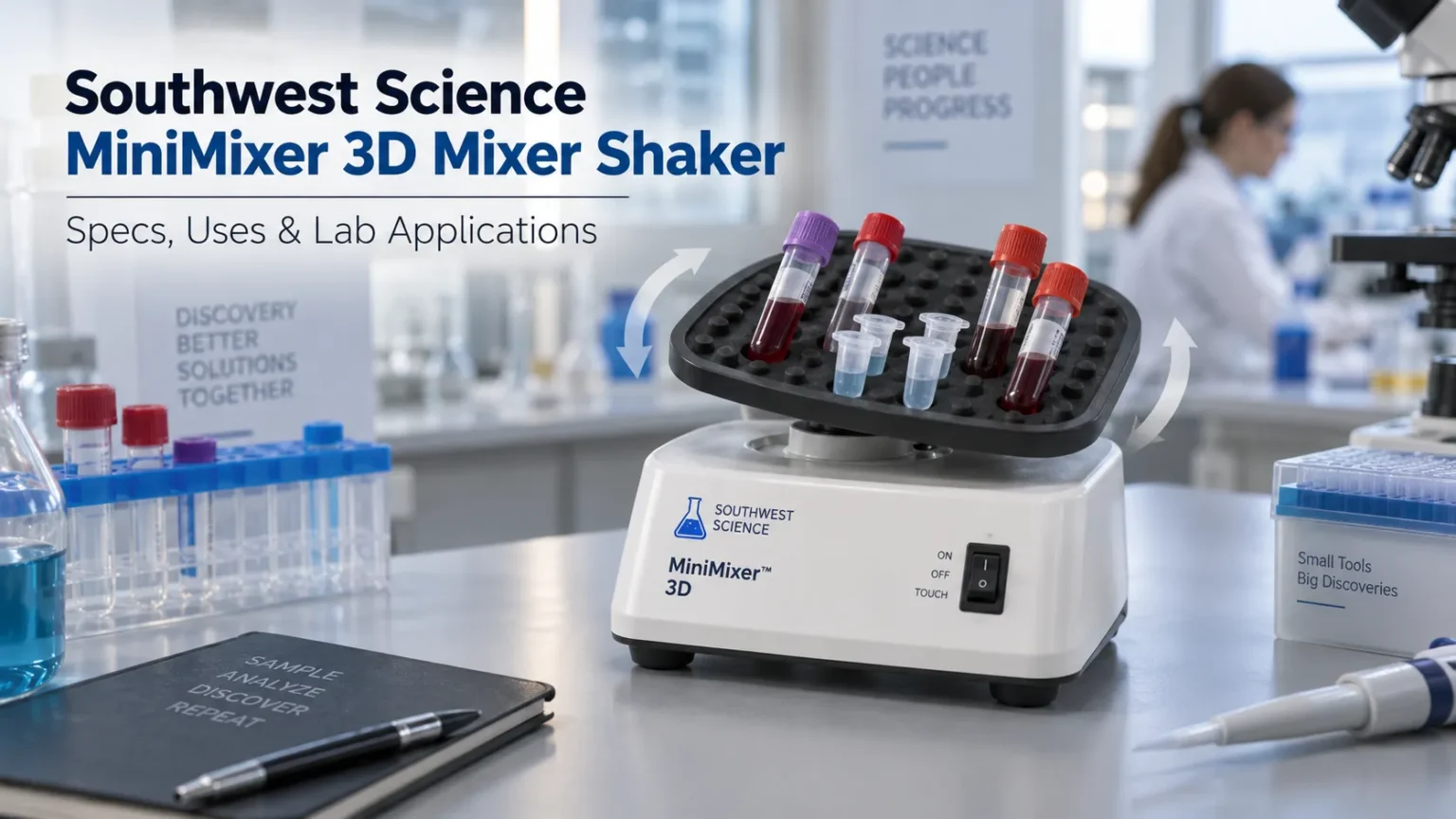 Southwest Science MiniMixer 3D Mixer Shaker | Specs and Uses Southwest Science MiniMixer 3D Mixer Shaker