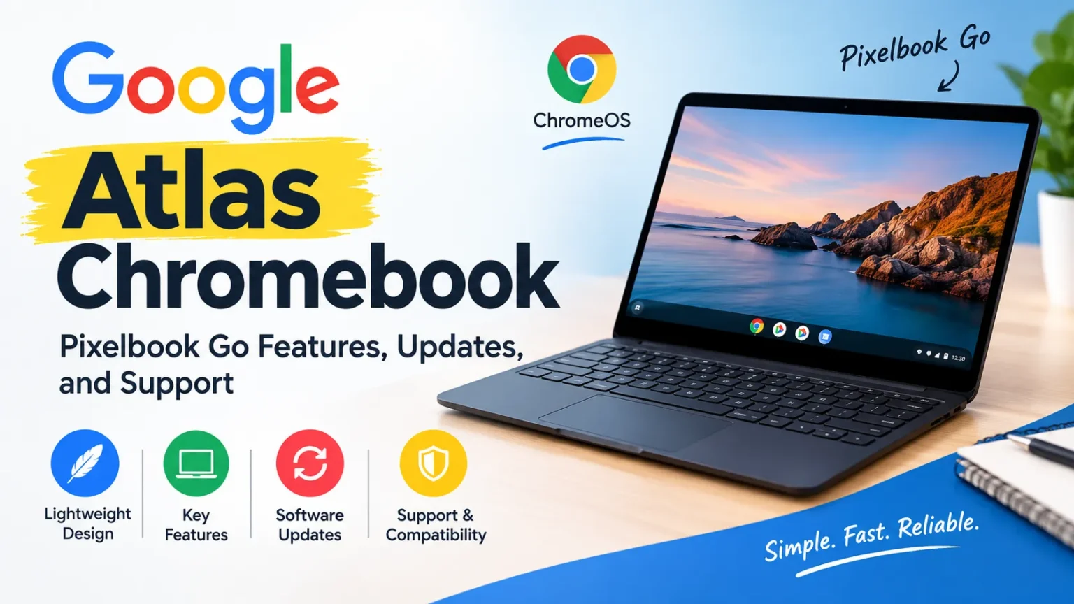 Google Atlas Chromebook: Pixelbook Go Features, Updates, and Support