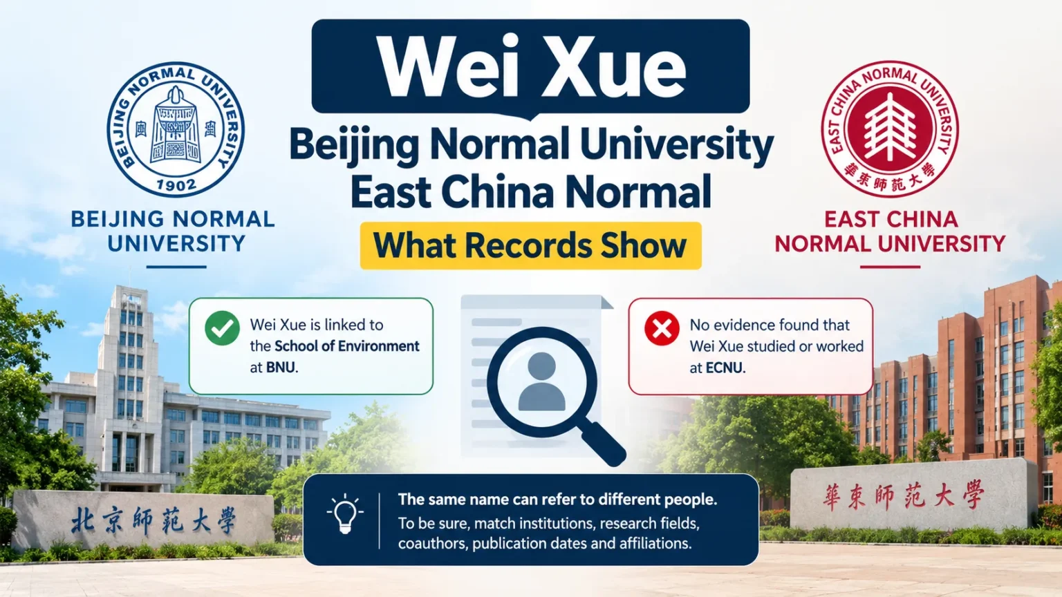 Wei Xue Beijing Normal University East China Normal