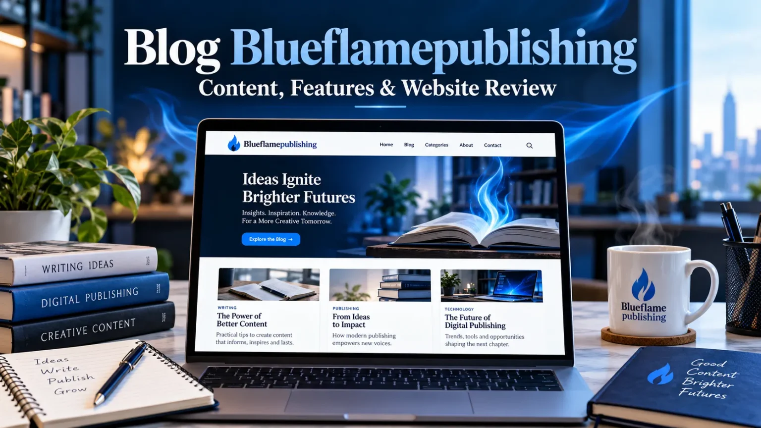 Blog Blueflamepublishing: Content, Features, and Website Review