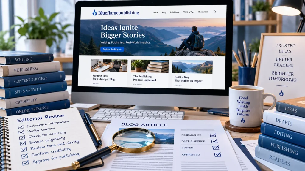 Blog Blueflamepublishing: Content, Features, and Website Review