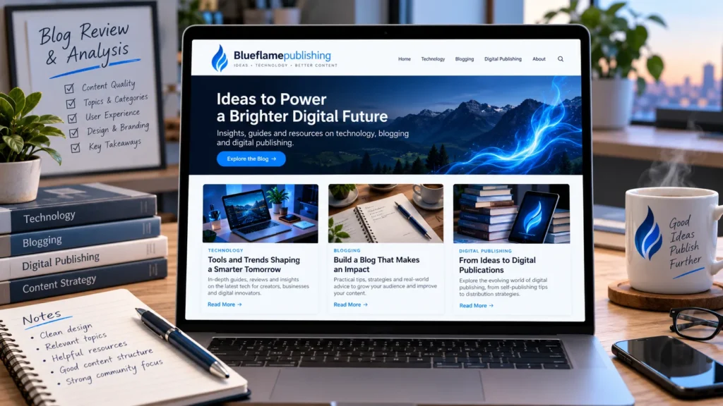 Blog Blueflamepublishing: Content, Features, and Website Review