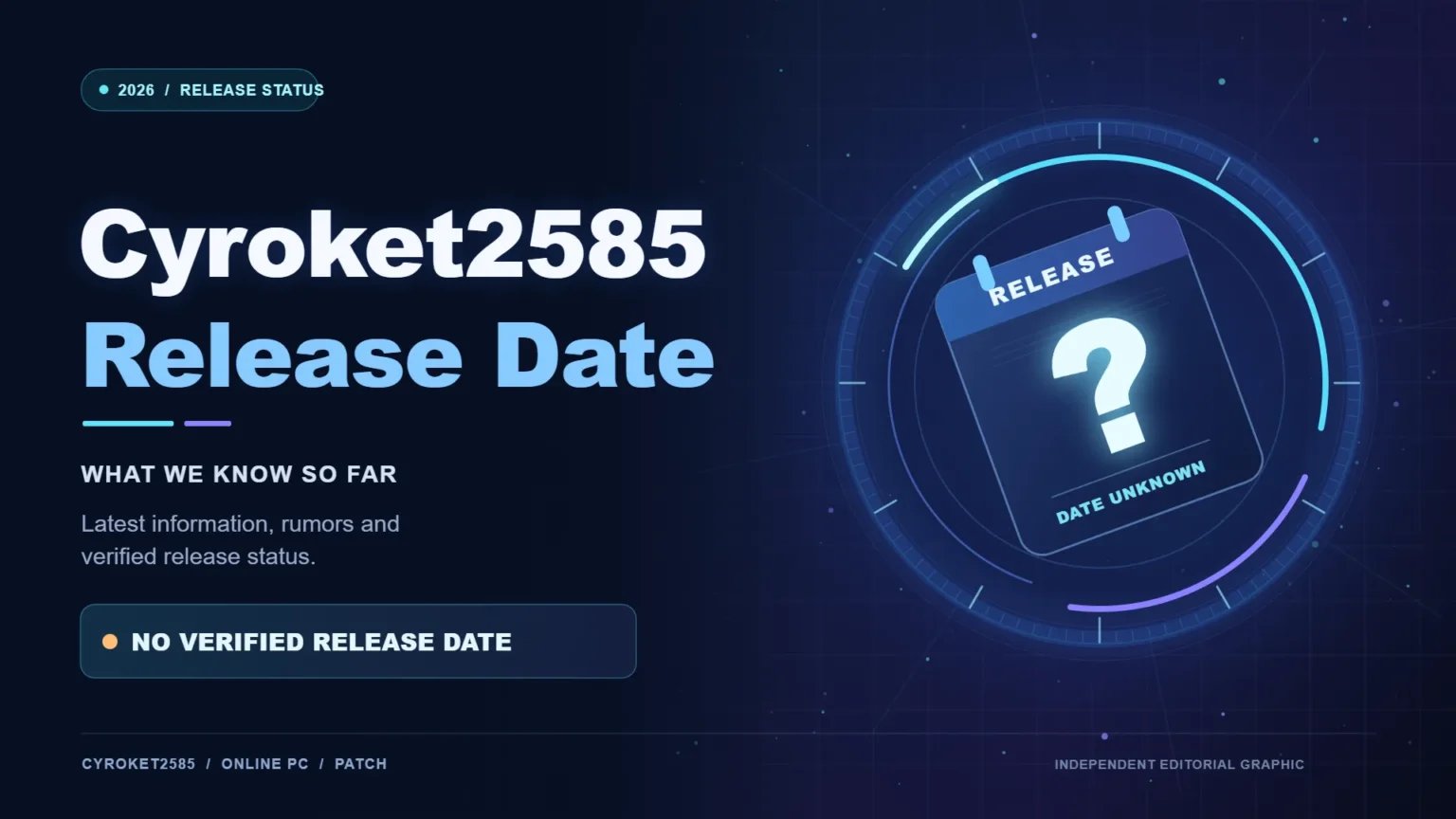 Cyroket2585 Release Date: What We Know and What to Watch Out For