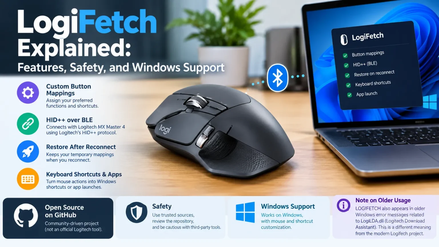 LogiFetch Explained: Features, Safety, and Windows Support