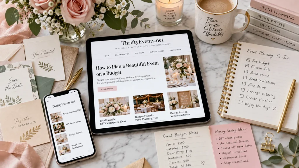 Blog ThriftyEvents.net: Features, Trust, and Budget Event Guide