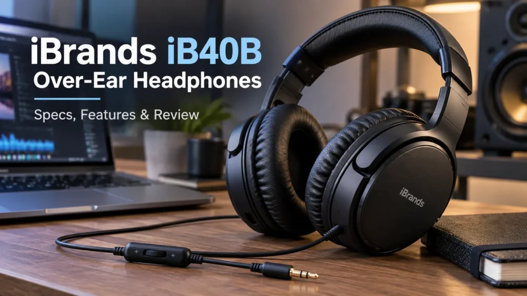 iBrands iB40B Over-the-Ear Headphones (Black): Specs & Review 2 iBrands iB40B Over-the-Ear Headphones (Black): Specs & Review