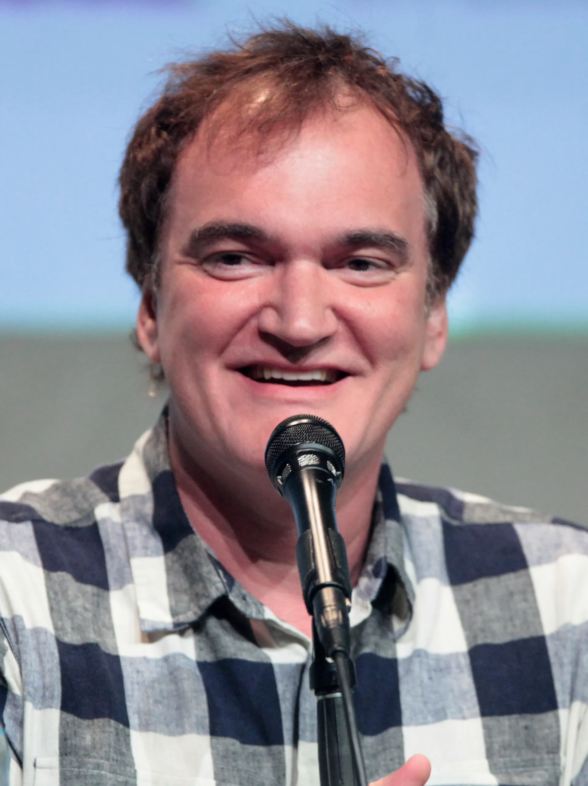 Quentin Tarantino speaking at the 2015 San Diego Comic-Con